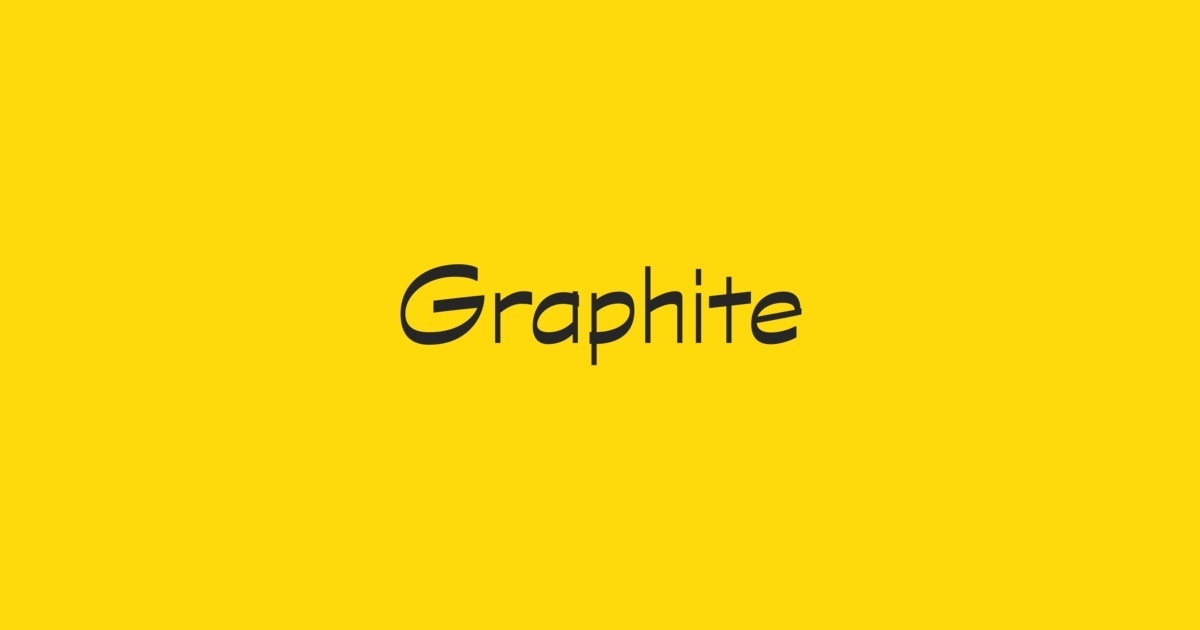 Пример шрифта Graphite #1