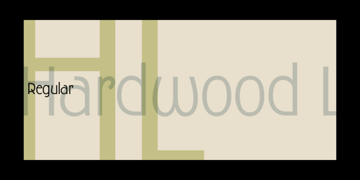 Пример шрифта Hardwood #1