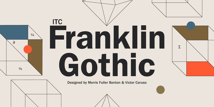 Пример шрифта ITC Franklin Gothic #1