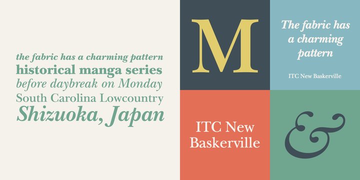 Пример шрифта ITC New Baskerville #1