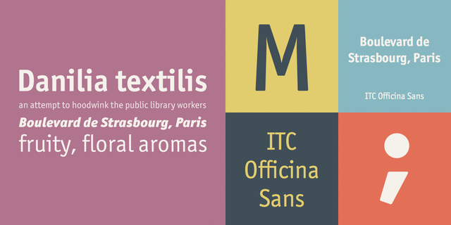 Пример шрифта ITC Officina Sans #1