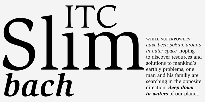 Пример шрифта ITC Slimbach #1