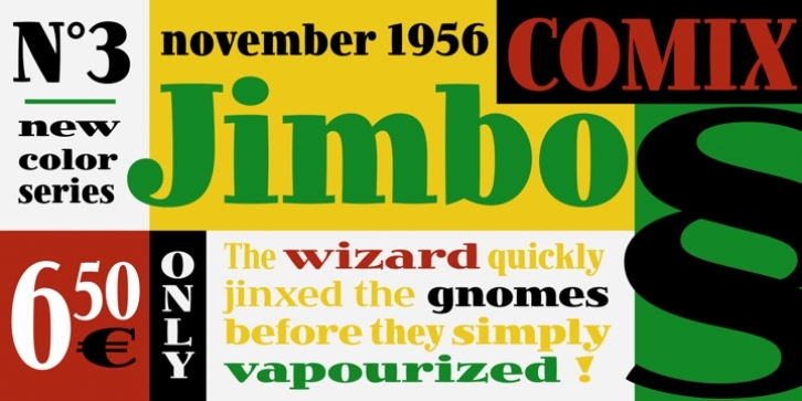 Пример шрифта Jimbo #1