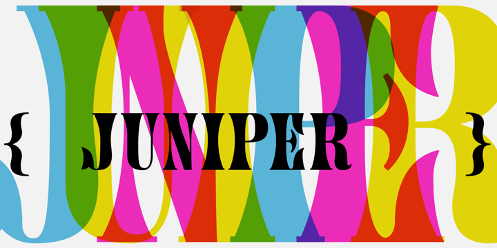 Пример шрифта Juniper #1