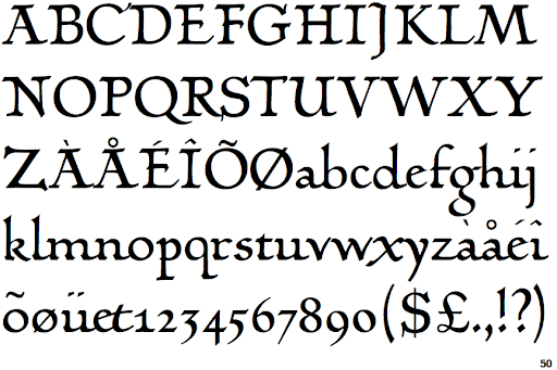 Пример шрифта Linotype Warning Pi #1