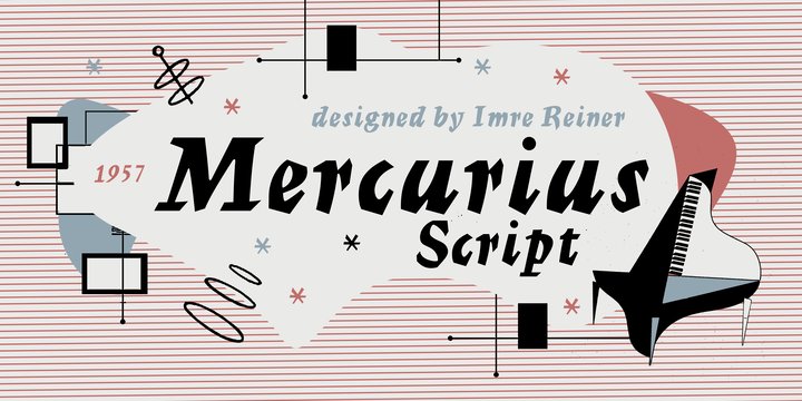 Пример шрифта Mercurius #1