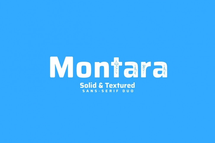 Пример шрифта Montara #1