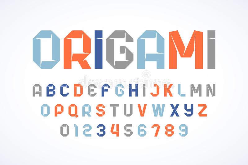 Пример шрифта Origami #1