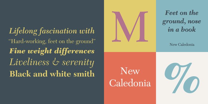 Пример шрифта New Caledonia #1