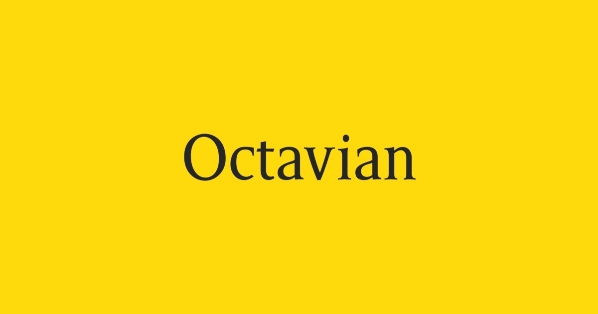 Пример шрифта Octavian #1