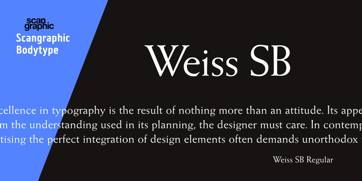 Пример шрифта Weiss #1