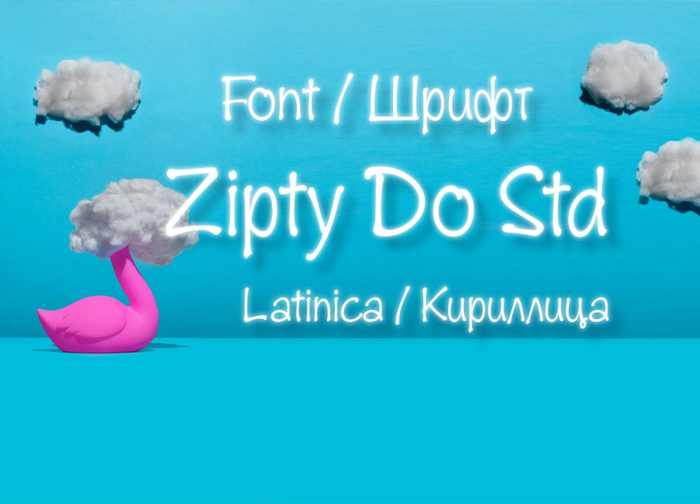 Пример шрифта Zipty Do #1