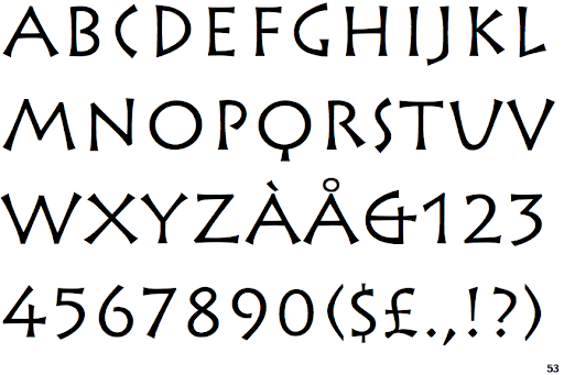 Пример шрифта Rusticana #2