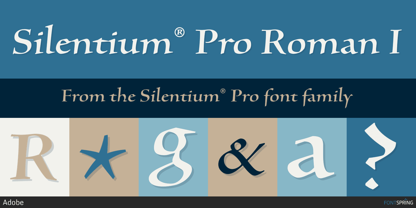 Пример шрифта Silentium Pro #1