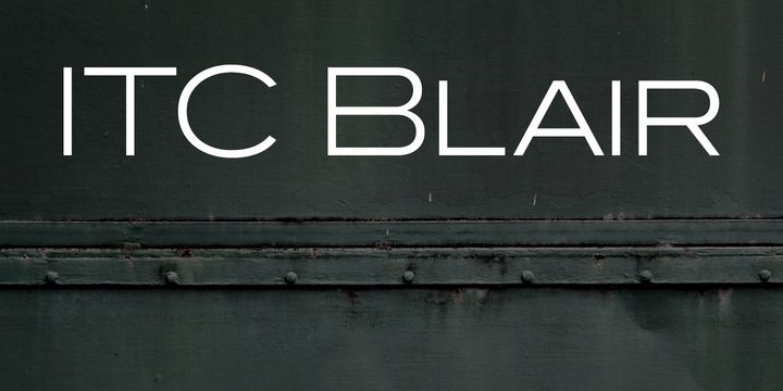 Пример шрифта Blair ITC #1