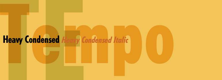 Пример шрифта Tempo #1