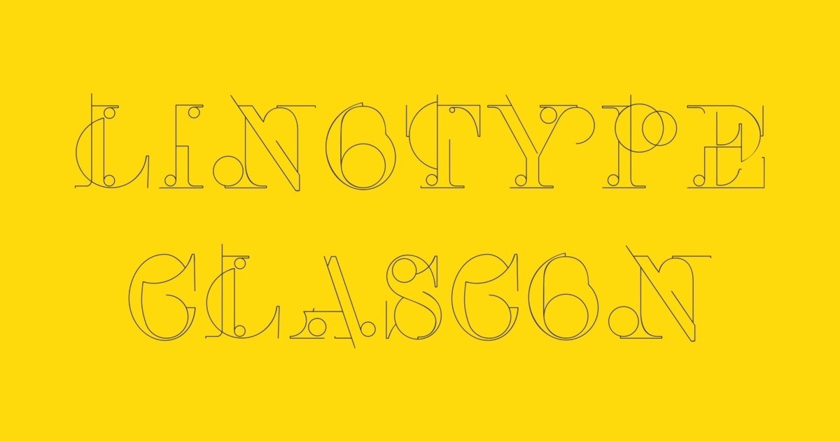 Пример шрифта Linotype Clascon #1