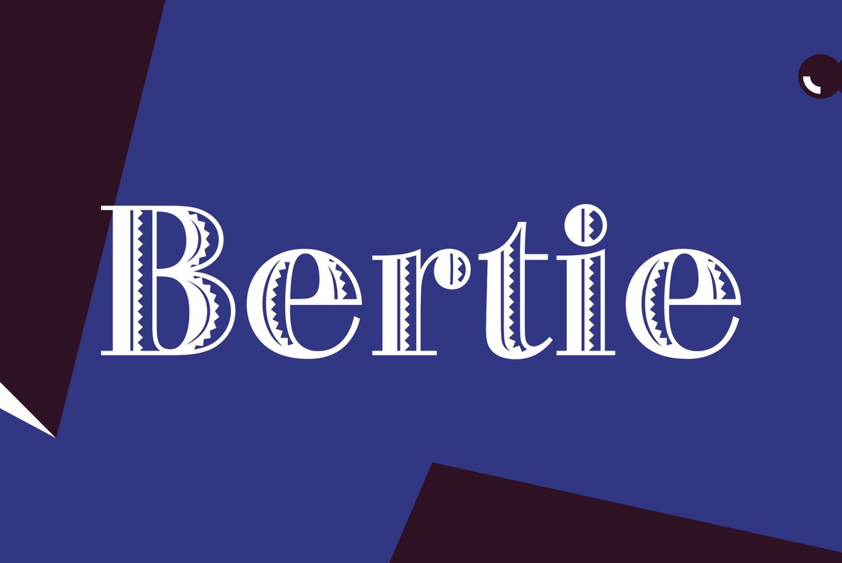 Пример шрифта Bertie #1