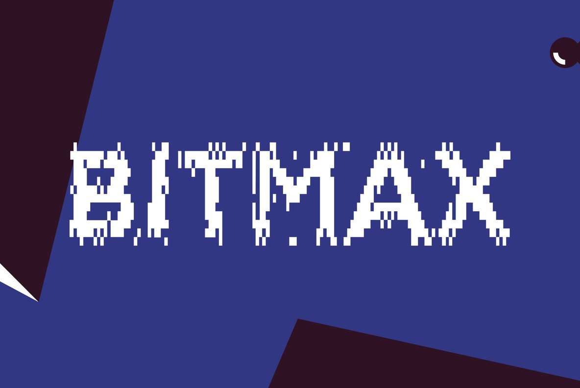 Пример шрифта Bitmax #1