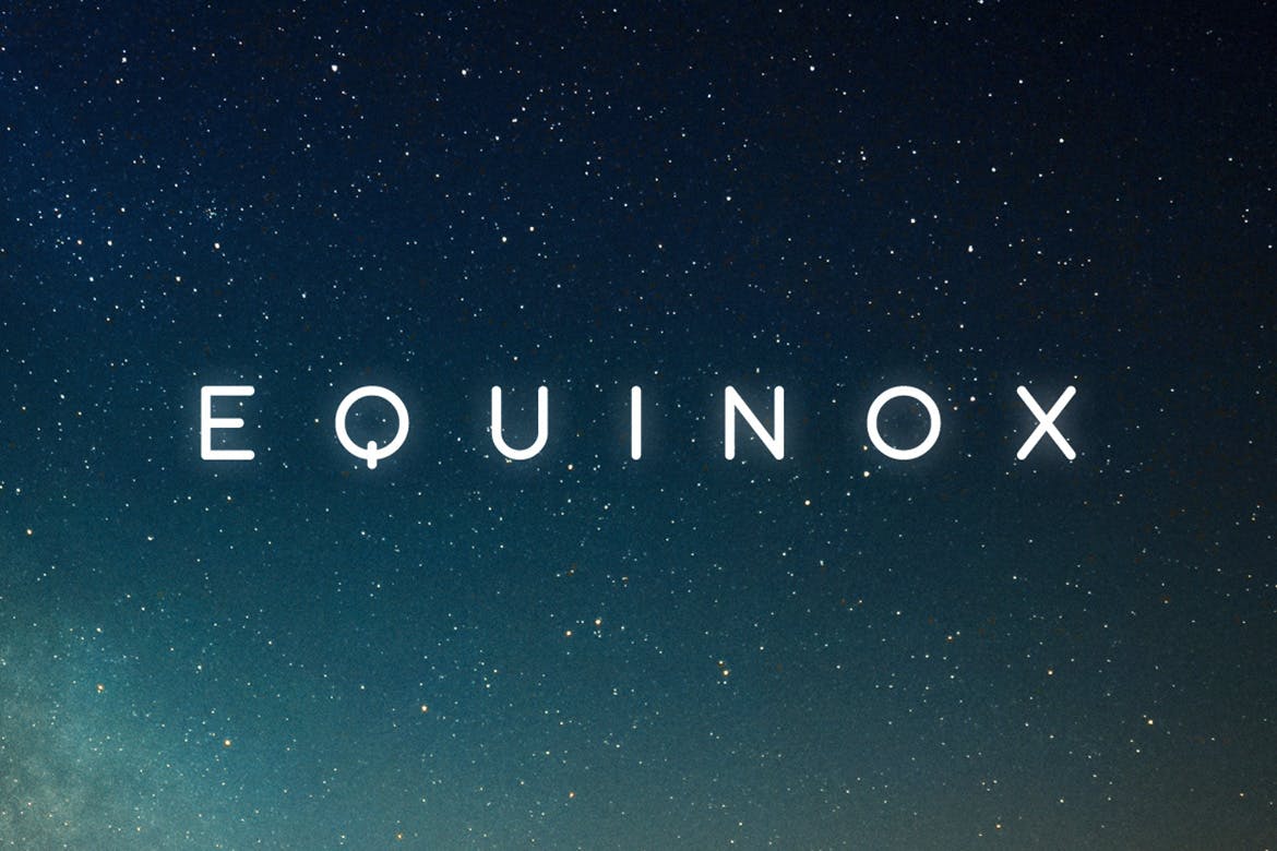 Пример шрифта Equinox #1