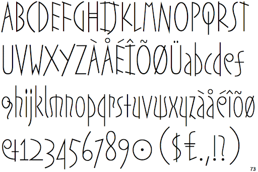 Пример шрифта Etruscan #1