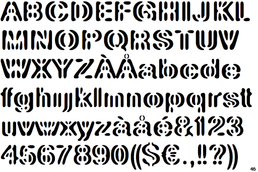 Пример шрифта Linotype Element #1