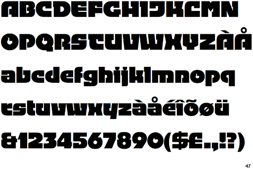 Пример шрифта Linotype Fehrle Display #1