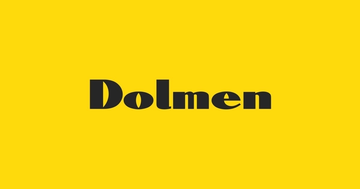 Пример шрифта Dolmen #1