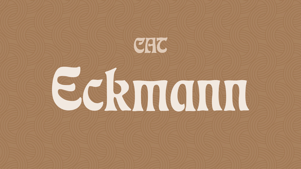Пример шрифта Eckmann #1
