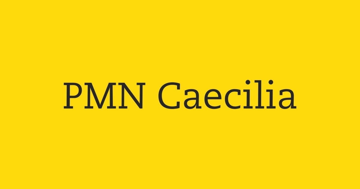 Пример шрифта PMN Caecilia #1