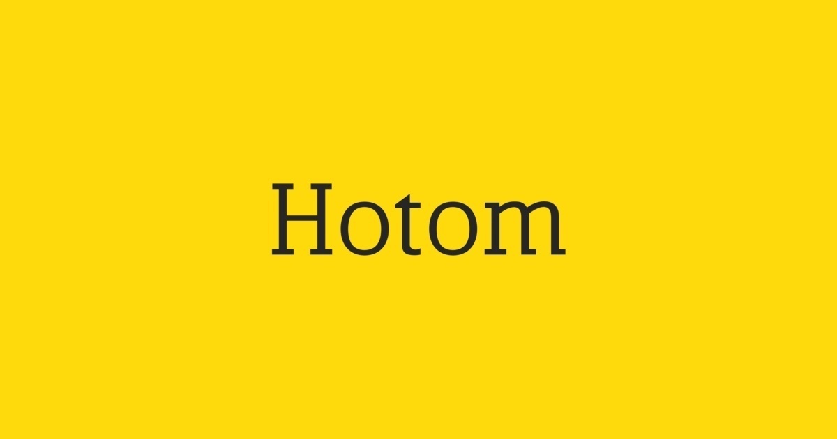 Пример шрифта HoTom #1