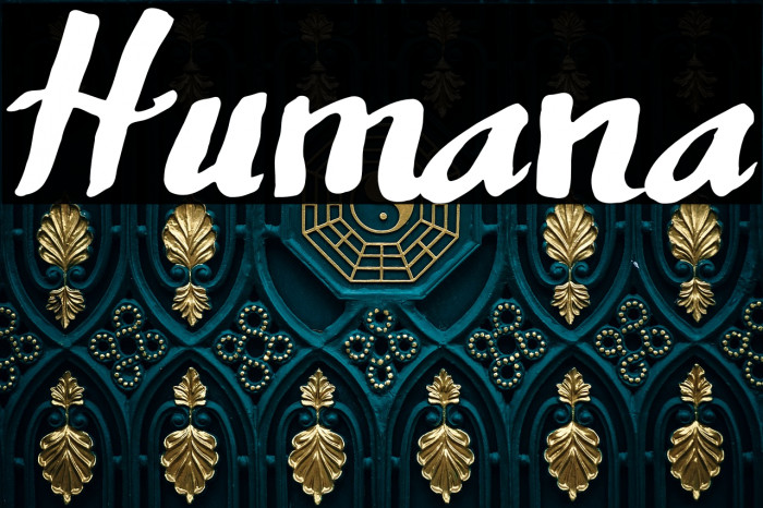 Пример шрифта Humana #1