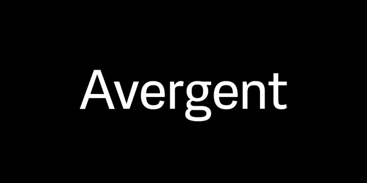 Пример шрифта Avergent #1
