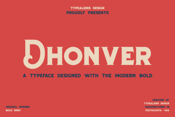 Пример шрифта Dhonver #1
