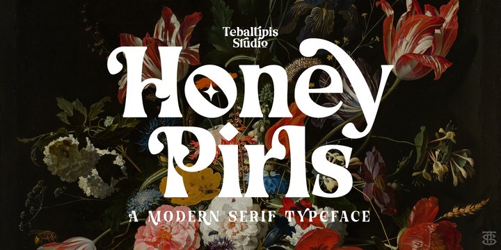 Пример шрифта Honeypirls #1