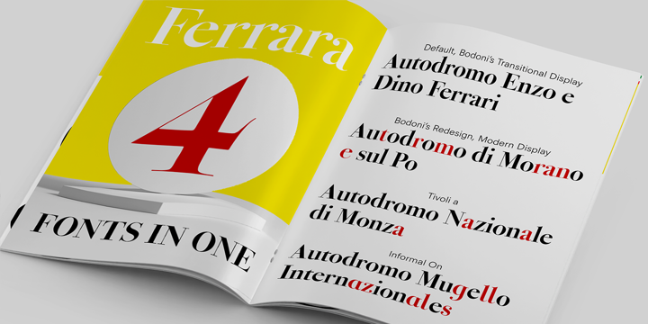 Пример шрифта Bodoni Ferrara Poster #2