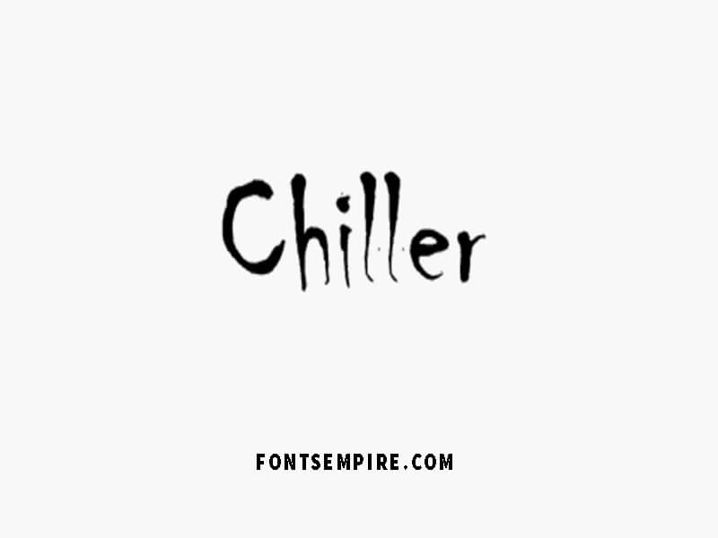 Пример шрифта Chiller #1