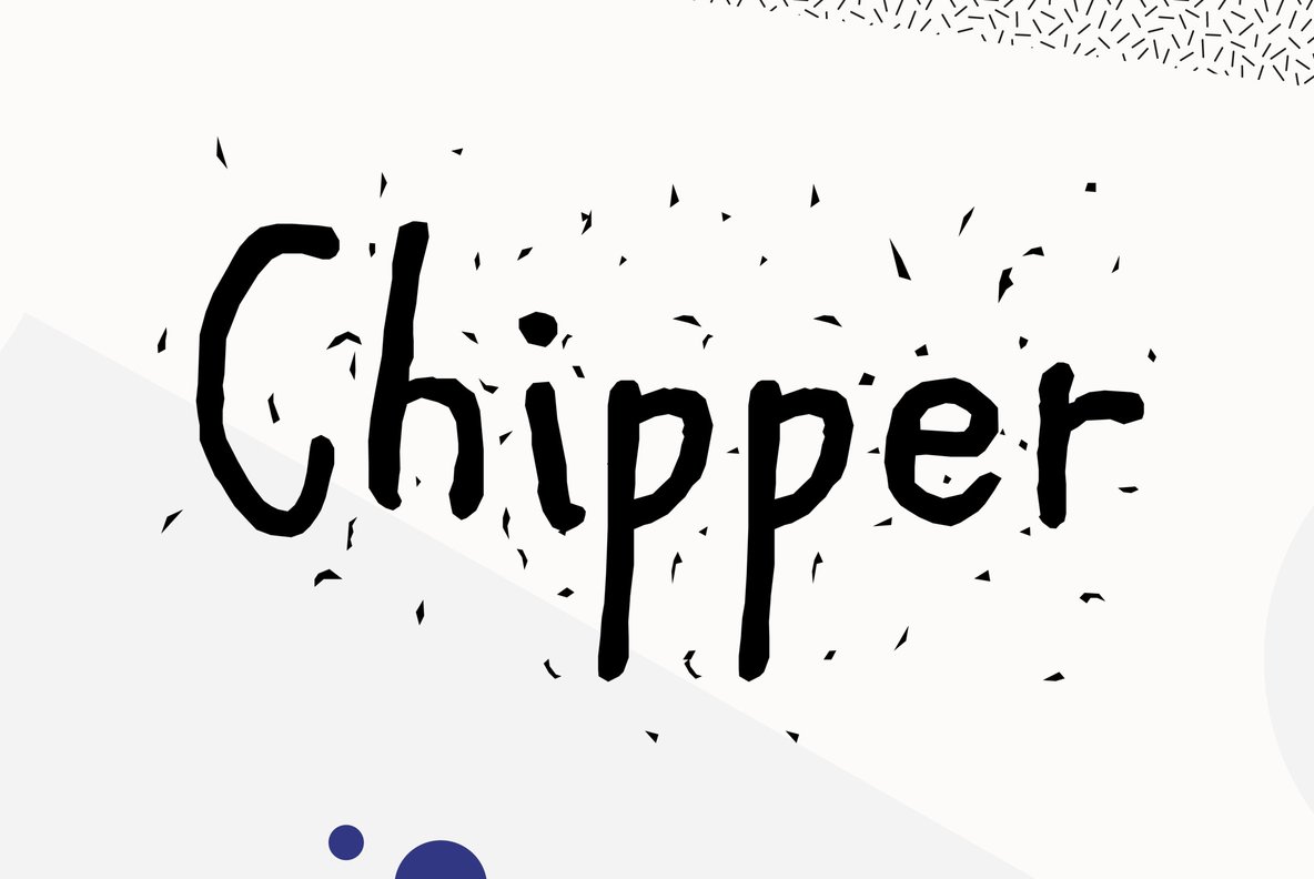 Пример шрифта Chipper #1
