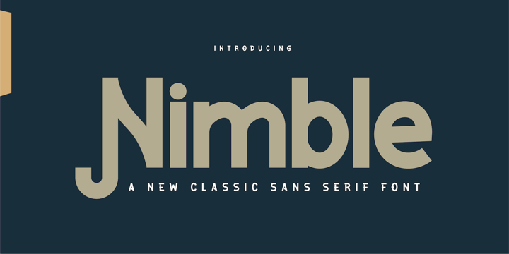 Пример шрифта Nimble #1