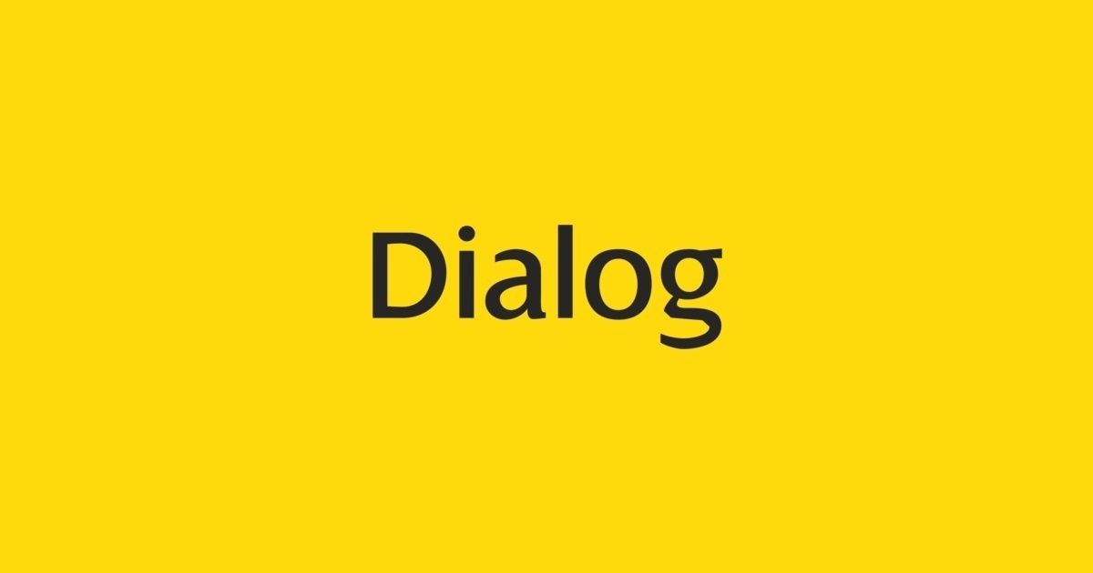 Пример шрифта Dialog #1
