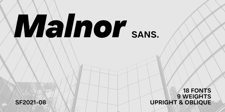 Пример шрифта Malnor Sans #1