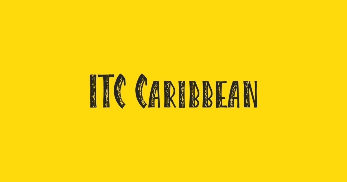 Пример шрифта Caribbean ITC #1