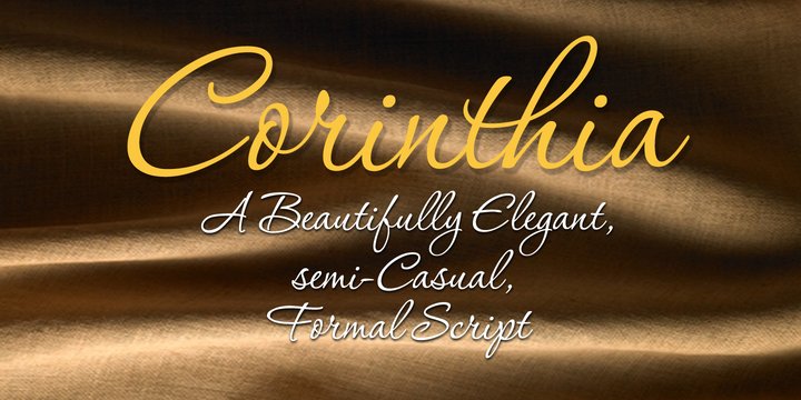 Пример шрифта Corinthia #1