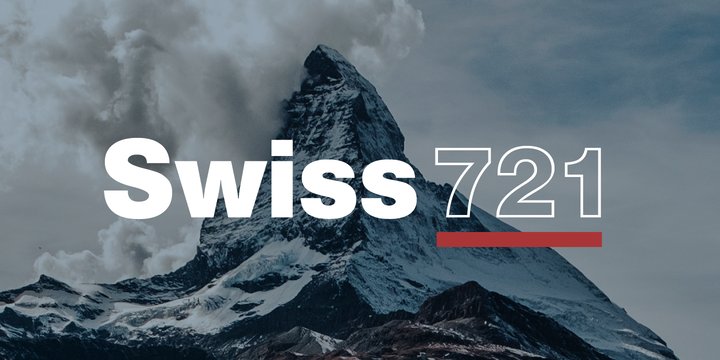 Пример шрифта Swiss 721 #1