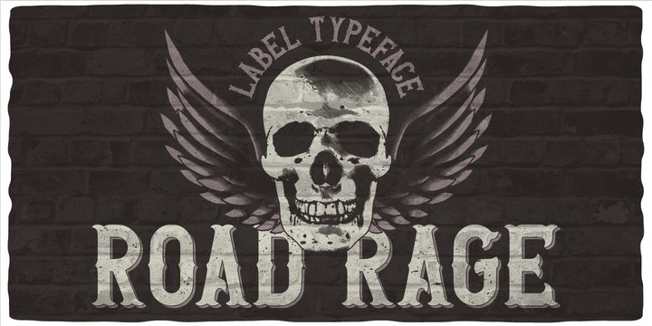 Пример шрифта Road Rage #1