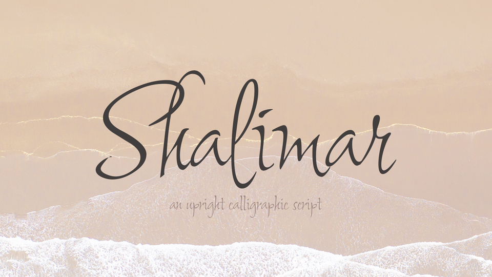 Пример шрифта Shalimar #1