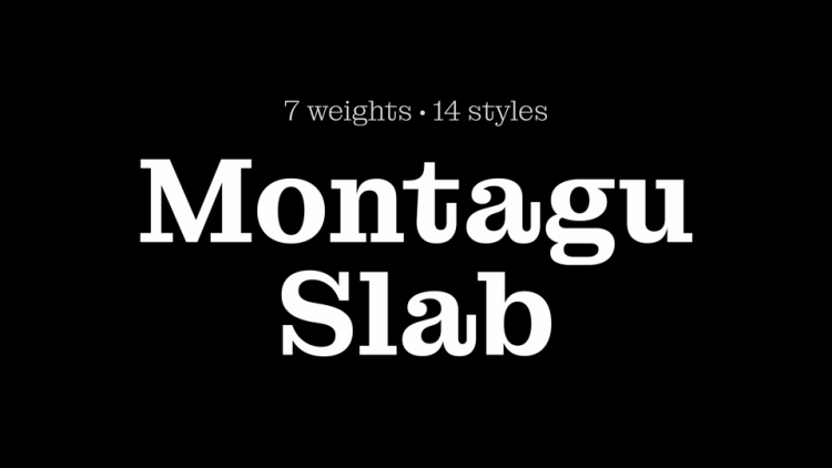 Пример шрифта Montagu Slab #1