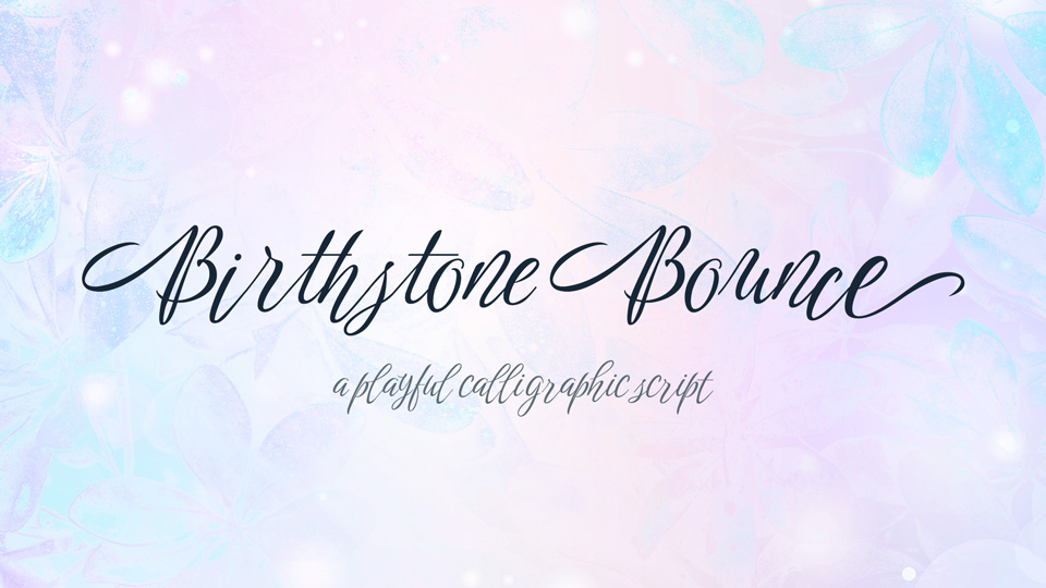 Пример шрифта Birthstone Bounce #1