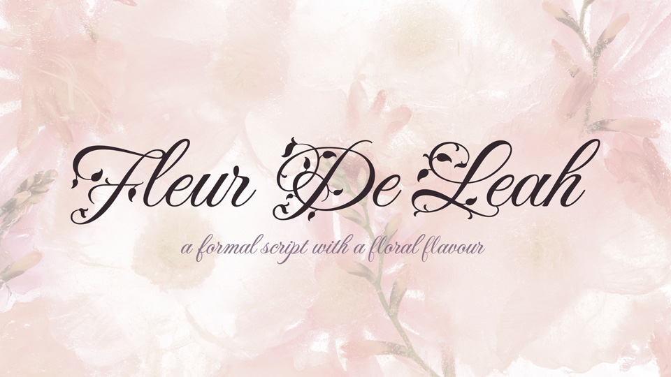 Пример шрифта Fleur De Leah #1