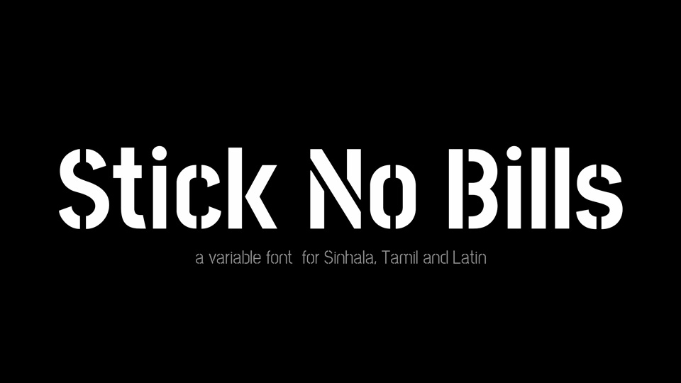 Пример шрифта Stick No Bills #1